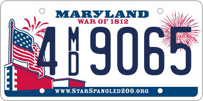 MD license plate 4MD9065
