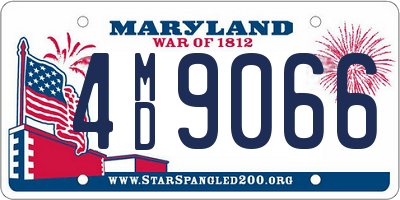 MD license plate 4MD9066