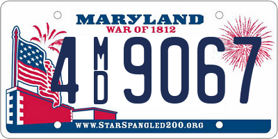 MD license plate 4MD9067