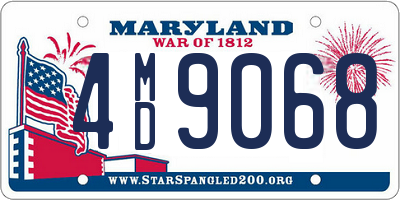 MD license plate 4MD9068