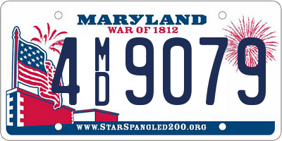 MD license plate 4MD9079