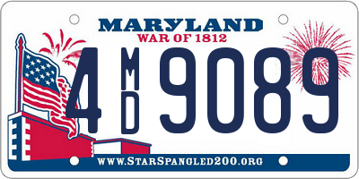 MD license plate 4MD9089