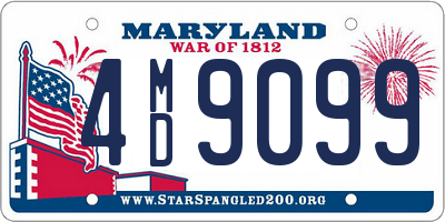 MD license plate 4MD9099