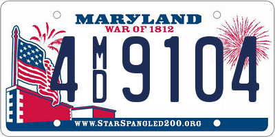 MD license plate 4MD9104