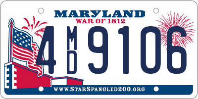 MD license plate 4MD9106