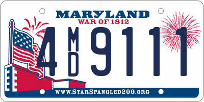 MD license plate 4MD9111