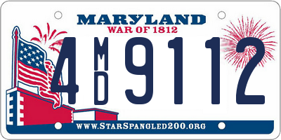 MD license plate 4MD9112