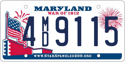 MD license plate 4MD9115