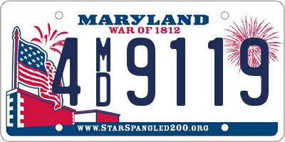 MD license plate 4MD9119