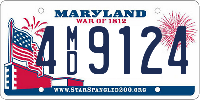 MD license plate 4MD9124