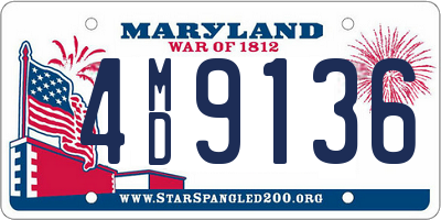 MD license plate 4MD9136