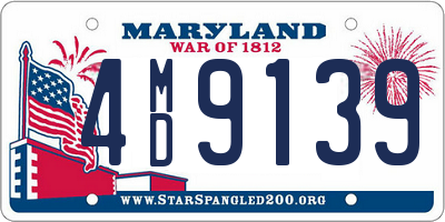 MD license plate 4MD9139