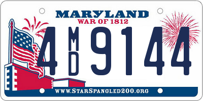 MD license plate 4MD9144