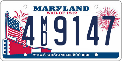 MD license plate 4MD9147