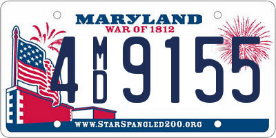 MD license plate 4MD9155