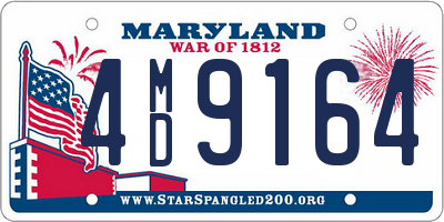 MD license plate 4MD9164