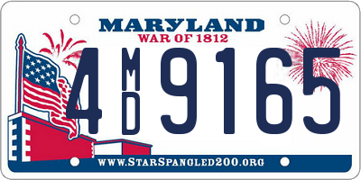 MD license plate 4MD9165