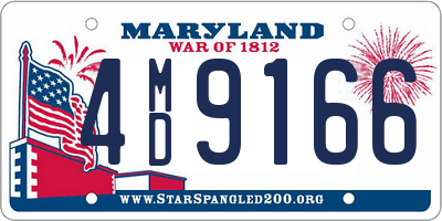 MD license plate 4MD9166