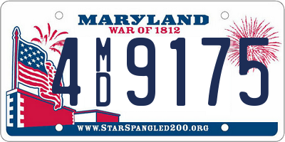 MD license plate 4MD9175