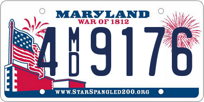 MD license plate 4MD9176