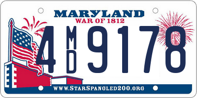 MD license plate 4MD9178