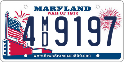 MD license plate 4MD9197