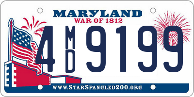 MD license plate 4MD9199