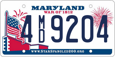 MD license plate 4MD9204