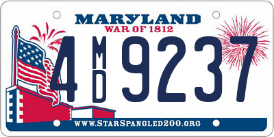 MD license plate 4MD9237