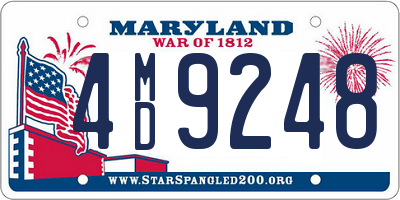 MD license plate 4MD9248