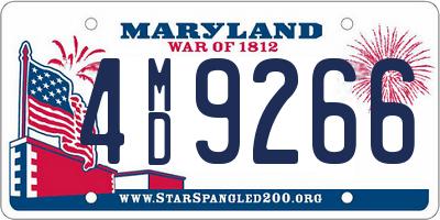 MD license plate 4MD9266