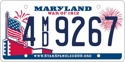 MD license plate 4MD9267