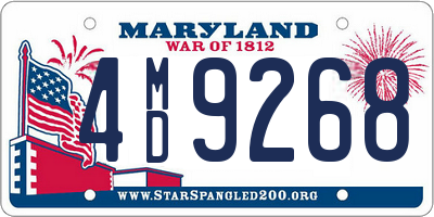 MD license plate 4MD9268