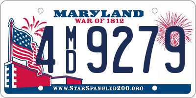 MD license plate 4MD9279