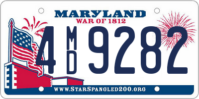 MD license plate 4MD9282