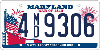 MD license plate 4MD9306