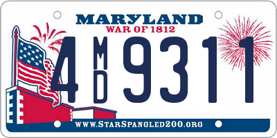 MD license plate 4MD9311