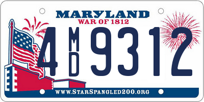 MD license plate 4MD9312