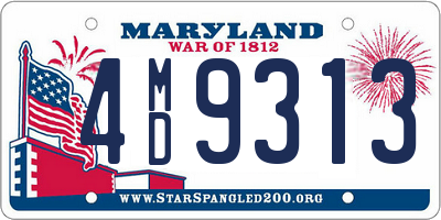 MD license plate 4MD9313