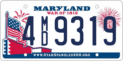 MD license plate 4MD9319