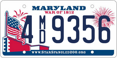 MD license plate 4MD9356