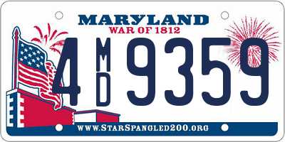 MD license plate 4MD9359