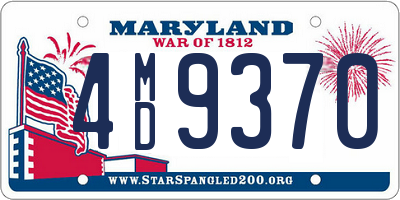 MD license plate 4MD9370