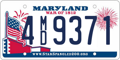 MD license plate 4MD9371