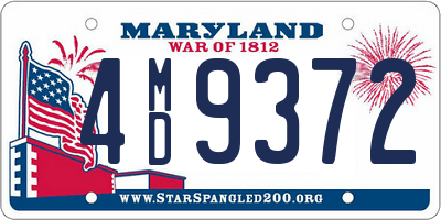 MD license plate 4MD9372