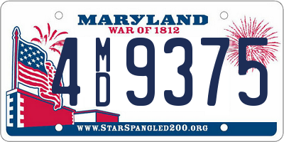 MD license plate 4MD9375