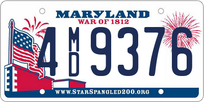 MD license plate 4MD9376