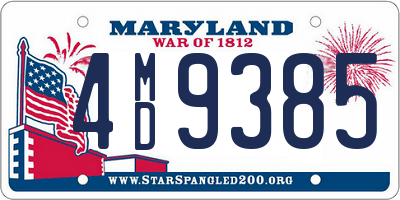 MD license plate 4MD9385