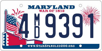 MD license plate 4MD9391