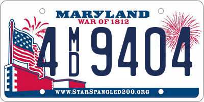 MD license plate 4MD9404